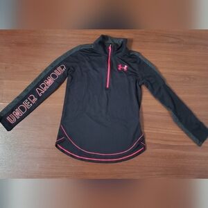 Under Armour Black Hoodie with Pink Accents